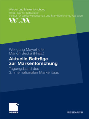 cover image of Aktuelle Beiträge zur Markenforschung